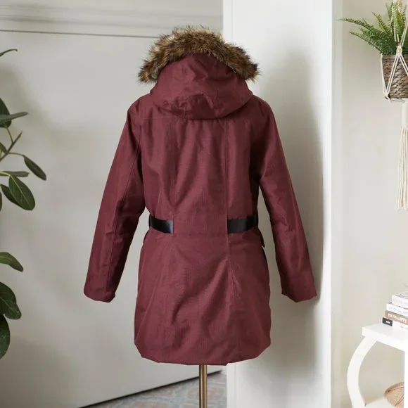 The North Face Women's Arctic Winter Parka | Red-Brown Micro Herringbone - Picture 4 of 14